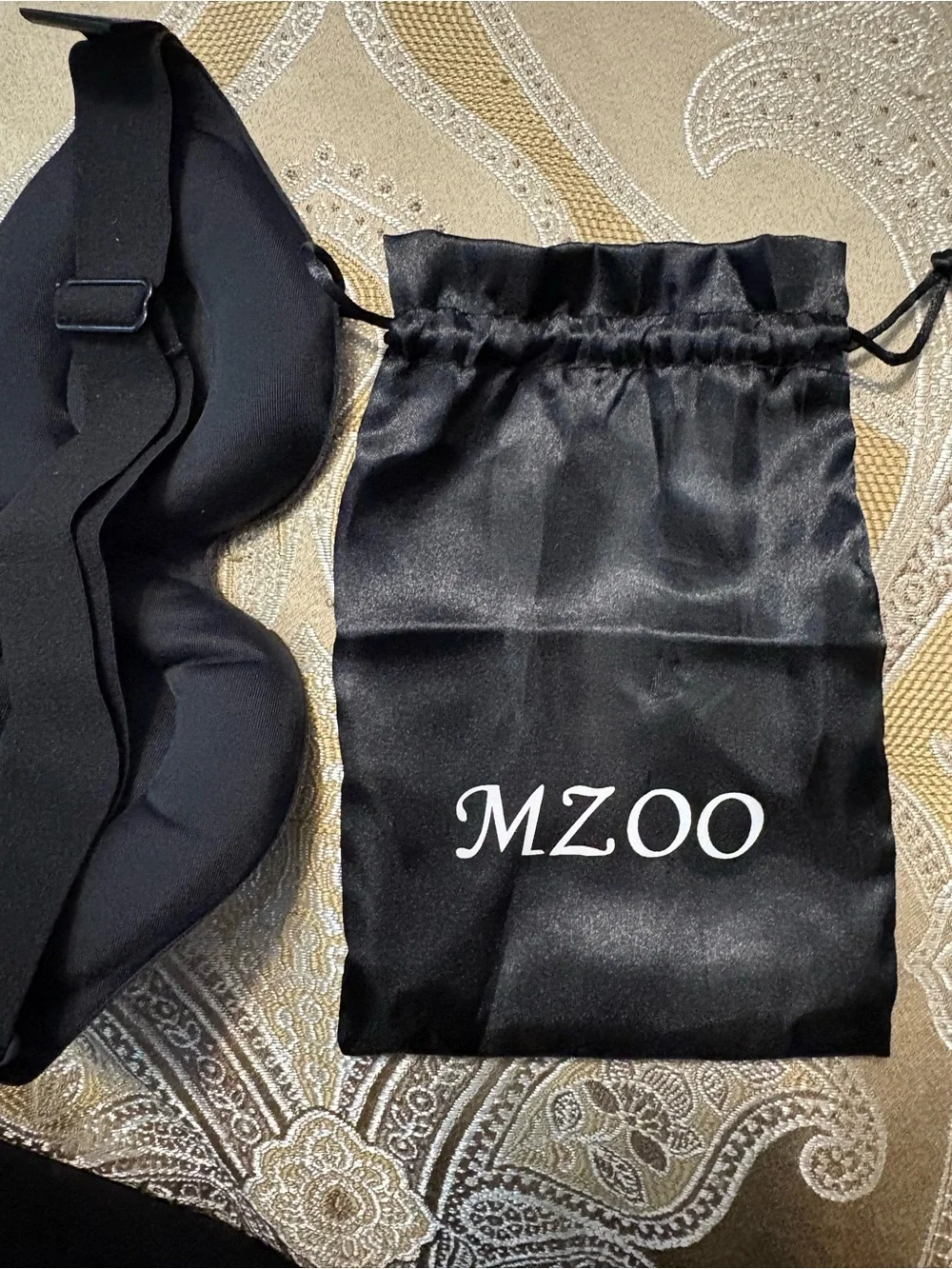 Black MZOO Sleep Mask